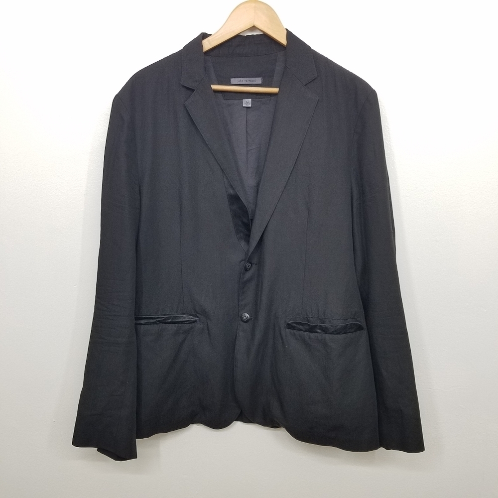 John Varvatos Italy Wool Blend Longsleeve Sports Coat Blazer Jacket Size 54